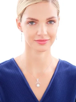 Kolczyki srebrne z cyrkoniami - gwiazdy, Księżyce