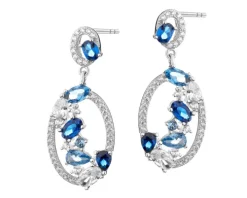 Kolczyki srebrne z cyrkoniami