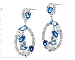 Kolczyki srebrne z cyrkoniami