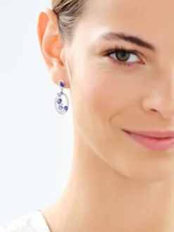 Kolczyki srebrne z cyrkoniami