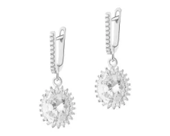 Kolczyki srebrne z cyrkoniami