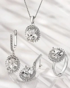 Kolczyki srebrne z cyrkoniami