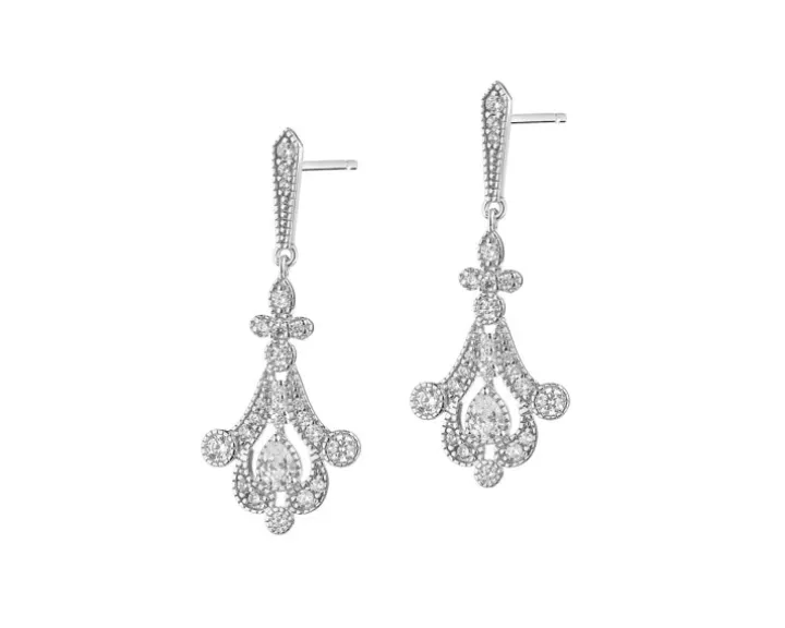 Kolczyki srebrne z cyrkoniami