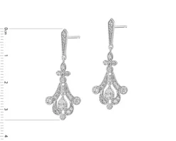 Kolczyki srebrne z cyrkoniami