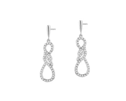 Kolczyki srebrne z cyrkoniami