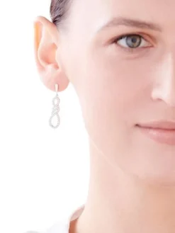 Kolczyki srebrne z cyrkoniami