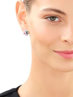 Kolczyki srebrne z cyrkoniami