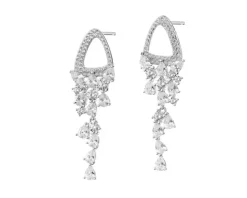 Kolczyki srebrne z cyrkoniami