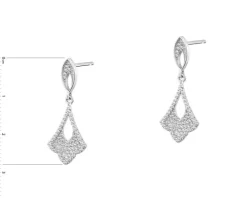 Kolczyki srebrne z cyrkoniami