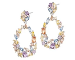 Kolczyki srebrne z cyrkoniami