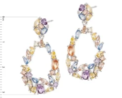 Kolczyki srebrne z cyrkoniami