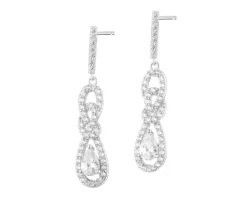 Kolczyki srebrne z cyrkoniami