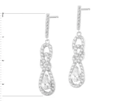 Kolczyki srebrne z cyrkoniami