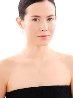 Kolczyki srebrne z cyrkoniami - koła