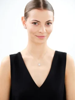 Kolczyki srebrne z cyrkoniami - rozety