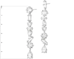 Kolczyki srebrne z cyrkoniami