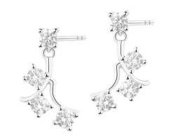 Kolczyki srebrne z cyrkoniami