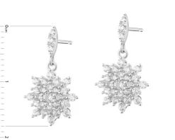 Kolczyki srebrne z cyrkoniami