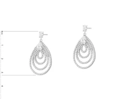 Kolczyki srebrne z cyrkoniami