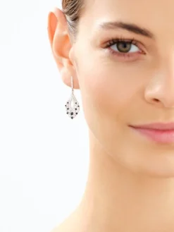 Kolczyki srebrne z cyrkoniami