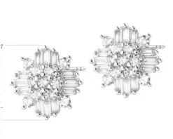 Kolczyki srebrne z cyrkoniami