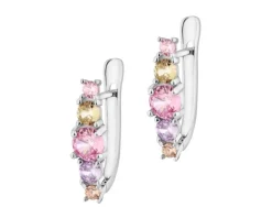 Kolczyki srebrne z cyrkoniami