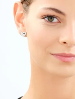 Kolczyki srebrne z cyrkoniami i emalią - Harry Potter, Warner Bros. Discovery