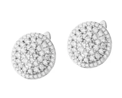 Kolczyki srebrne z cyrkoniami - koła