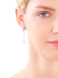 Kolczyki srebrne z cyrkoniami