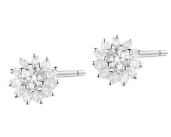 Kolczyki srebrne z cyrkoniami