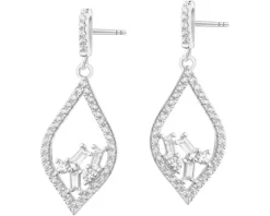 Kolczyki srebrne z cyrkoniami