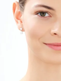 Kolczyki srebrne z cyrkoniami