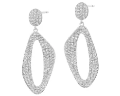 Kolczyki srebrne z cyrkoniami