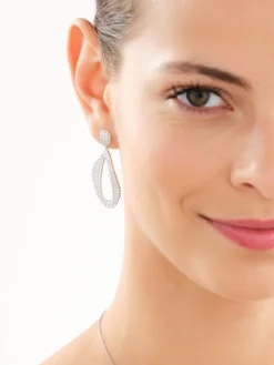 Kolczyki srebrne z cyrkoniami