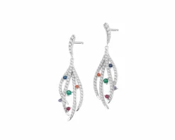 Kolczyki srebrne z cyrkoniami