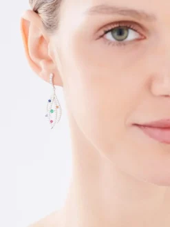 Kolczyki srebrne z cyrkoniami