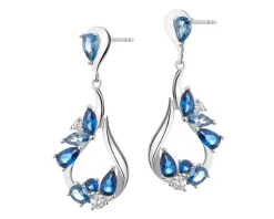 Kolczyki srebrne z cyrkoniami