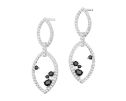 Kolczyki srebrne z cyrkoniami