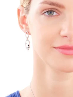 Kolczyki srebrne z cyrkoniami