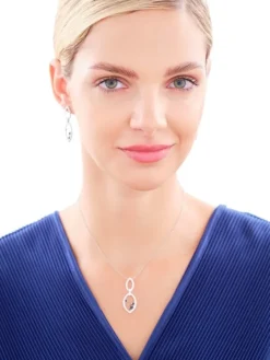 Kolczyki srebrne z cyrkoniami