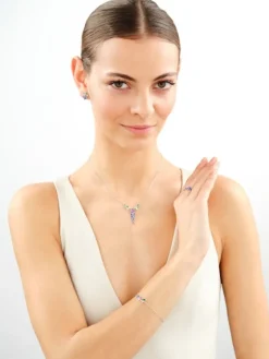 Kolczyki srebrne z cyrkoniami