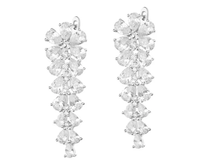 Kolczyki srebrne z cyrkoniami