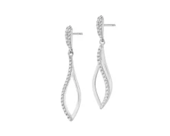 Kolczyki srebrne z cyrkoniami