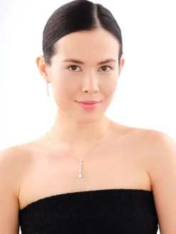 Kolczyki srebrne z cyrkoniami