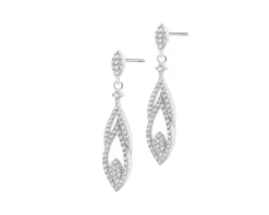 Kolczyki srebrne z cyrkoniami