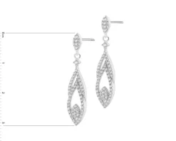 Kolczyki srebrne z cyrkoniami