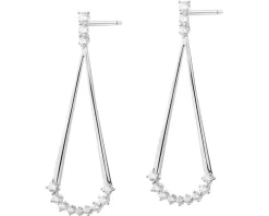 Kolczyki srebrne z cyrkoniami