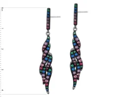 Kolczyki srebrne z cyrkoniami