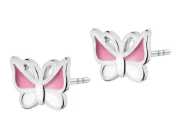 Kolczyki srebrne z emalią