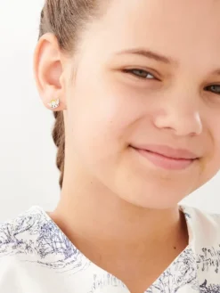 Kolczyki srebrne z emalią